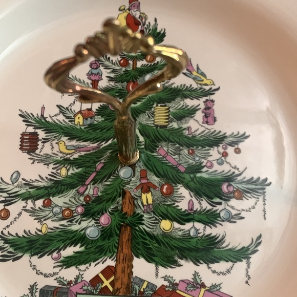 Spode “Christmas Tree” ceramic single handled server with box. 10 1/2”. - Picture 8 of 10